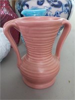 Mid Century 5" dbl handled vase FOYER