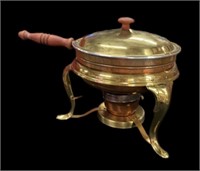 Vintage Copper & Brass Chafing Dish