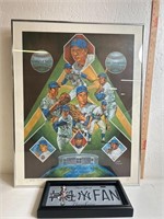 Mix lot - New York Mets framed signed and