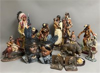 Large Collection of Indigenous Resin Figurines