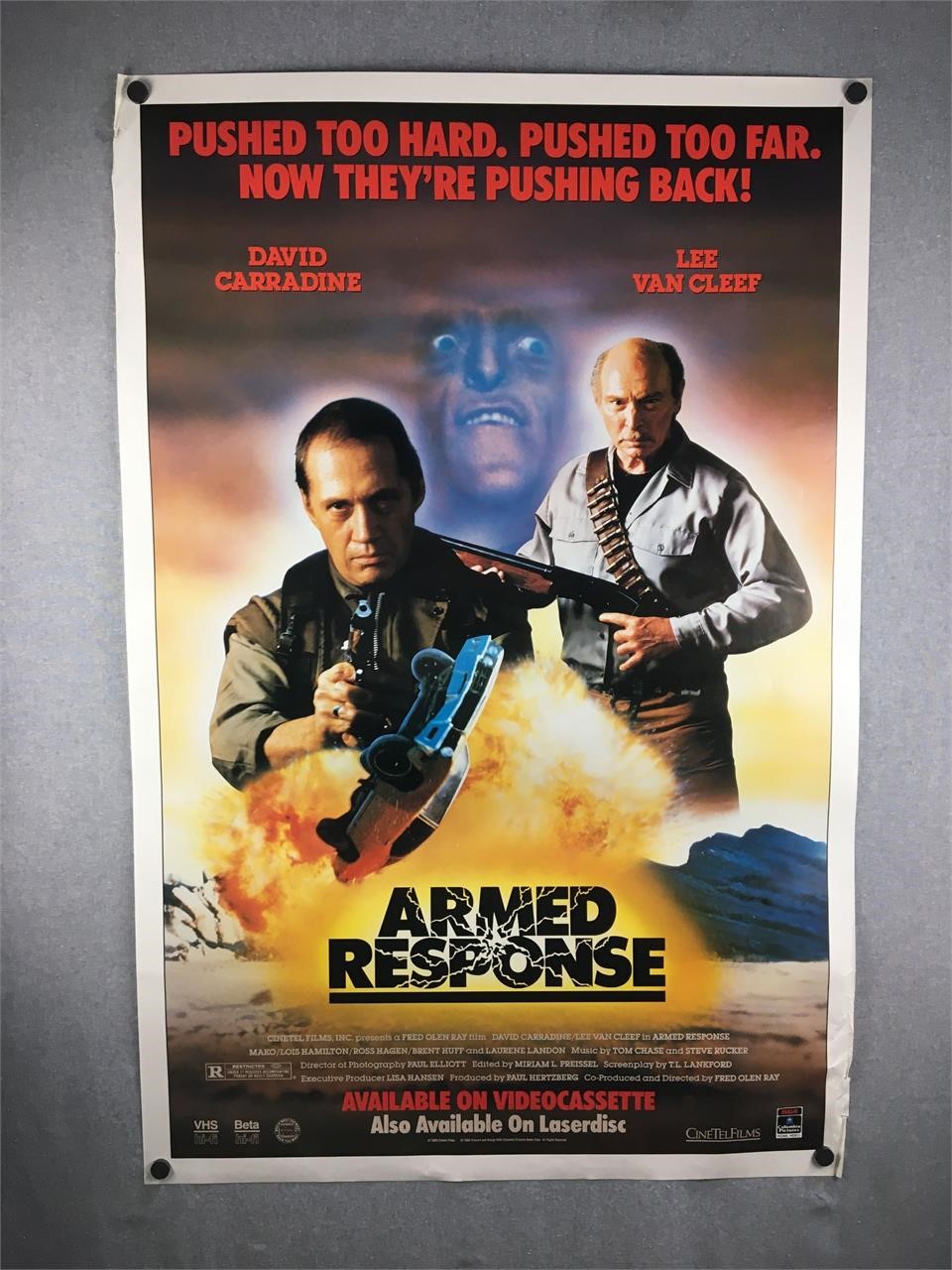 Vintage 1986 Armed Response Movie Poster