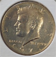 Uncirculated 1971 Kennedy half dollar