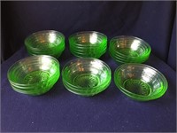Vin Hocking Block Style Green Berry Bowls