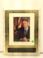 Bill Clinton Picture and facimile signature