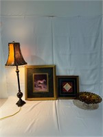 Leopard Print Accent Bowl, Lamp, Framed Art Prints