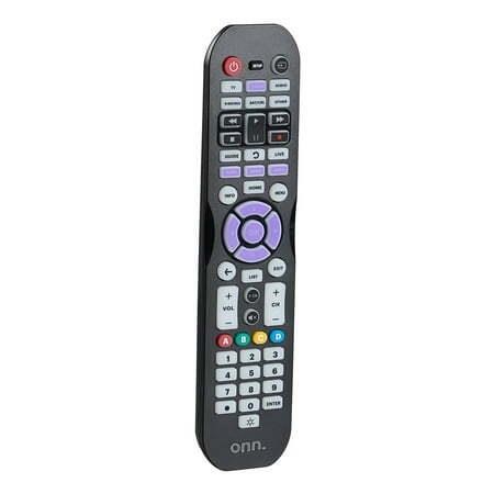 onn. Universal 6-Device Remote  Black