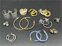 Vintage Jewelry, Collection of Pierced Earrings