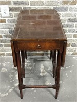 Antique Mahogany Gate Leg Table w/ Drawer