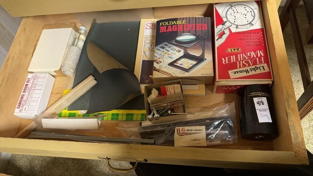 Drawer lot of miscellaneous tools