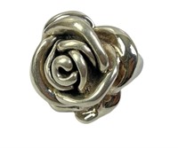 STERLING SILVER ROSE RING