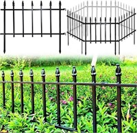 Thealyn Metal Decorative Garden Fence 22" Wide x 1