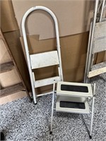 2 Metal Step Ladders