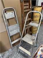 Pair of Aluminum Painters Step Ladders