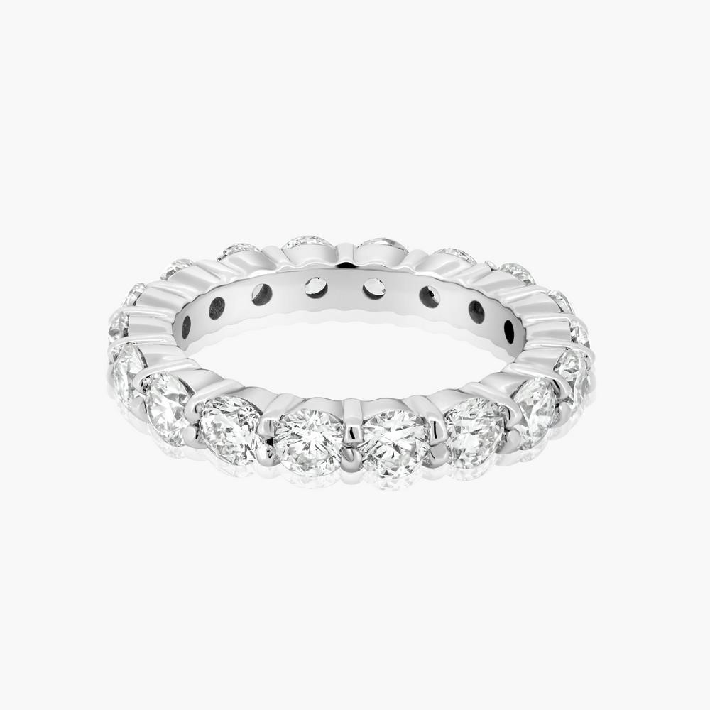 14K WHITE GOLD 4.25CT DIAMOND ETERNITY RING