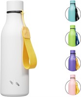 Konokyo Insulated Bottle With Strap: 18oz White