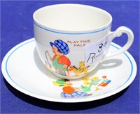 Childs cup & saucer  - Play time pals