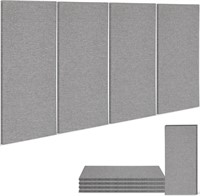 BUBOS 24'x12' Acoustic Panels  4 Pack  Grey