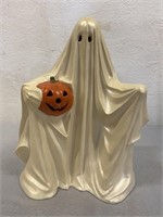 Vintage Ceramic Ghost W/ Jack-o’-lantern 9" Tall