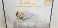 15 LBS WEIGHTED BLANKET GRAY