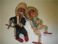 Vintage Marionettes - 16 Inches Tall