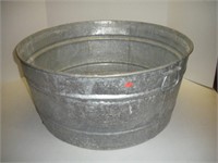 Galvanized Wash Tub  24x12 Inches