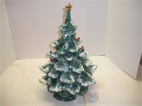 Ceramic Tree - Missing Lights - 18 Inches Tall