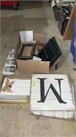 Signs and picture frames