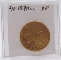 1990-CC $10 Gold Liberty, XF