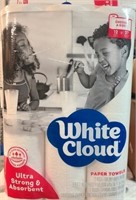 12ct -White Cloud Ultra Paper Towel 124-Sheet/Roll