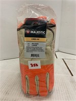 (12x Bid) Cowhide Leather Glove, L