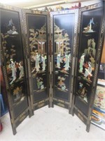 FOUR PANEL ORIENTAL SCREEN ROOM DIVIDER
