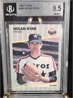 1989 Nolan Ryan Fleer Baseball Card 8.5