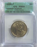 2008P Andrew Jackson Dollar ICG MS65