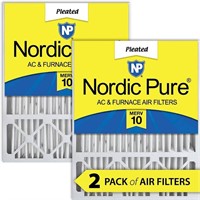Nordic Pure 16x25x5 AC Furnace Air Filters 2 Pack