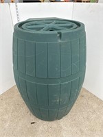 Green rain barrel