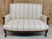 Fine Upscale Carved Detail Love Seat