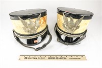 (2) Vintage Marching Band Helmets