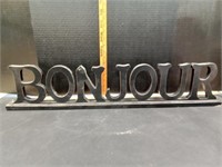 Large Bonjour Table Sign