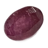 Natural Oval Cut .40ct Red Ruby