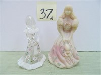 Fenton Iridescent Clear Bridesmaid Figurine &