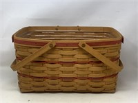 Longaberger large market basket with dual