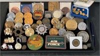 Medals, Medallions, Coins, Tokens, Pins