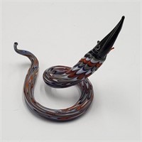Handmade Art Glass Snake Miniature