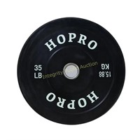 Hopro Bumper Plate Weight 35lb Black