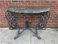 Marble and Iron garden table