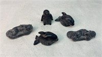 Soapstone carvings lot