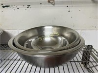 10 Asst S/S Mixing Bowls