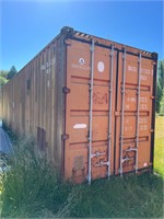 40’ shipping container with contents