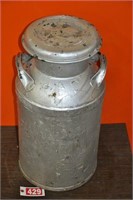 Antique milk can