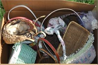 box of wicker baskets